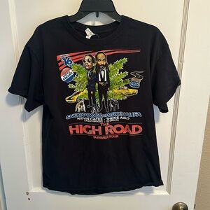 Snoop Dogg & Wiz Khalifa The High Road Tour Shirt - Large, Black